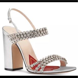 Gucci Bertie Metallic Heels